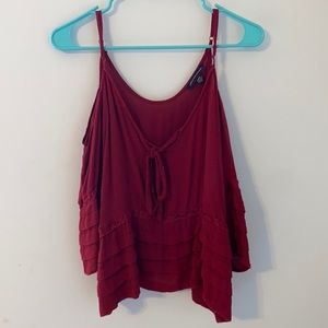 Open shoulder tank top